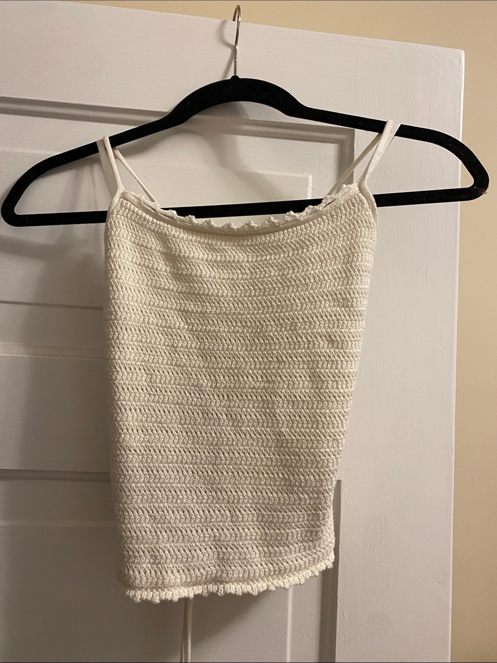 Abercrombie & Fitch Ivory Crochet Cami Tank
